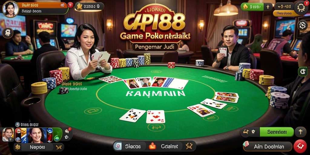 Tampilan menarik dari gameplay Poker di API88.
